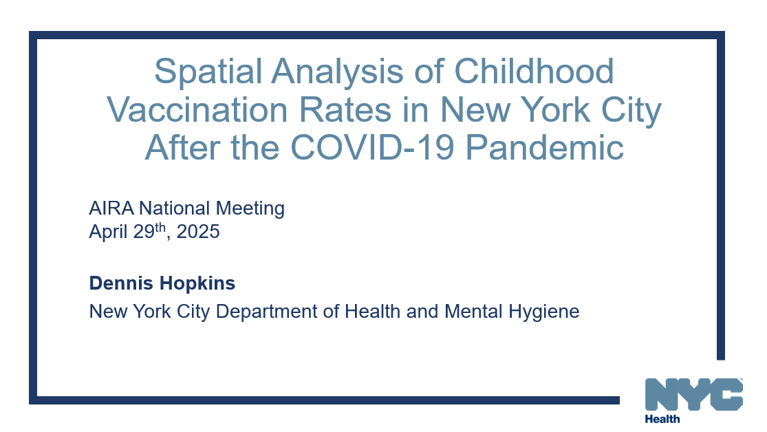 Spatial Analysis of Post-COVID-19 Childhood Vaccination Rates in NYC