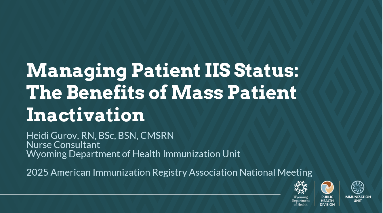 Managing Patient IIS Status: The Benefits of Mass Patient Inactivation