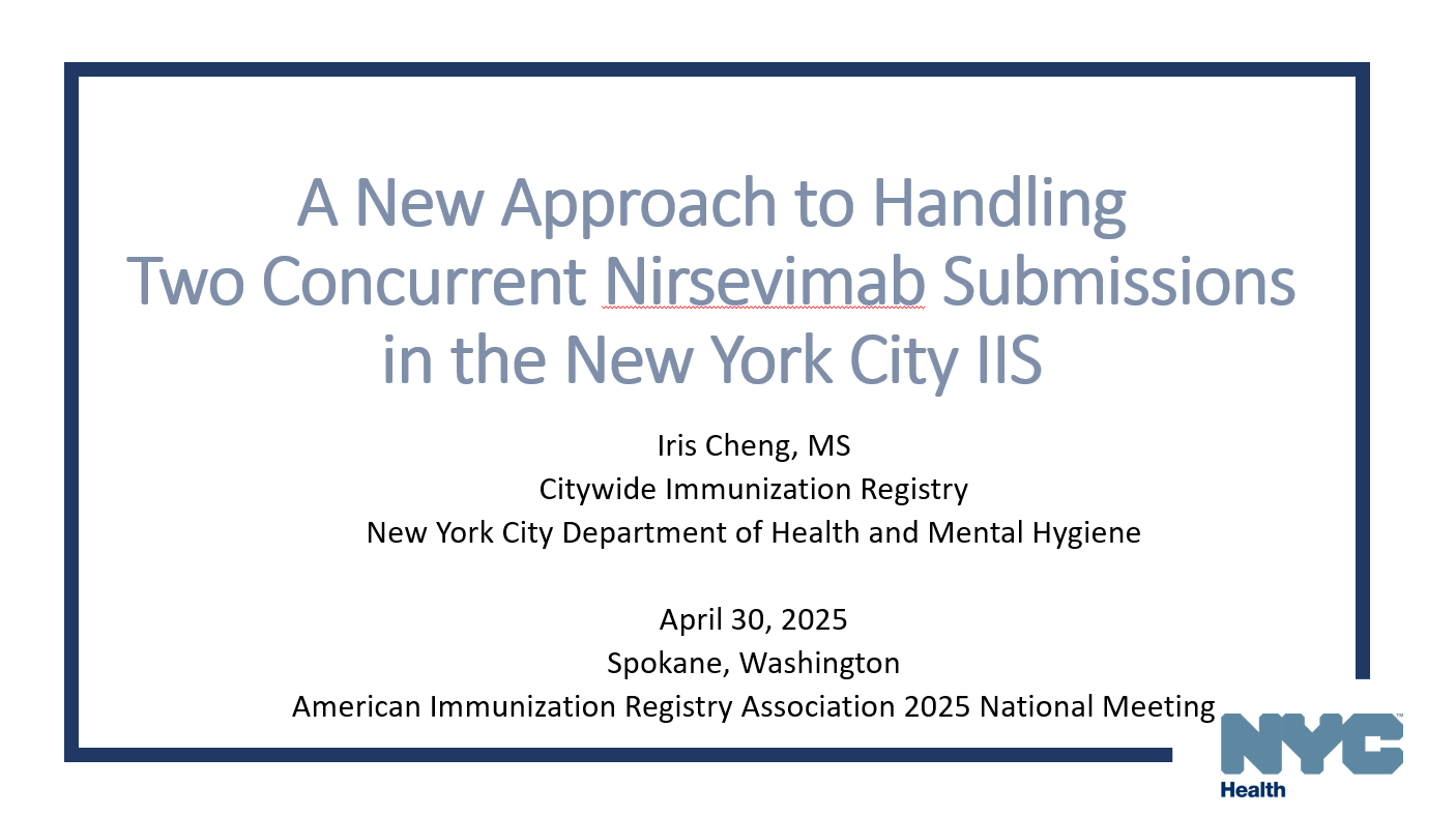 A New Approach to Handling Duplicate Nirsevimab Submissions in the NYC IIS