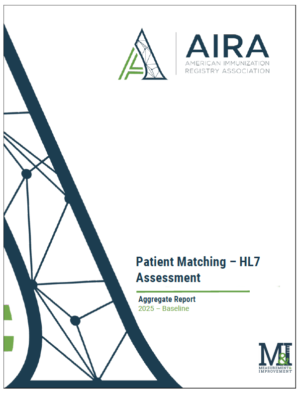 IIS Assessment Aggregate Status Report - Patient Matching - HL7