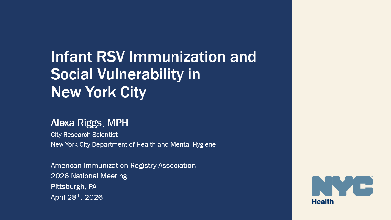 Infant RSV Protection and Social Vulnerability in New York City