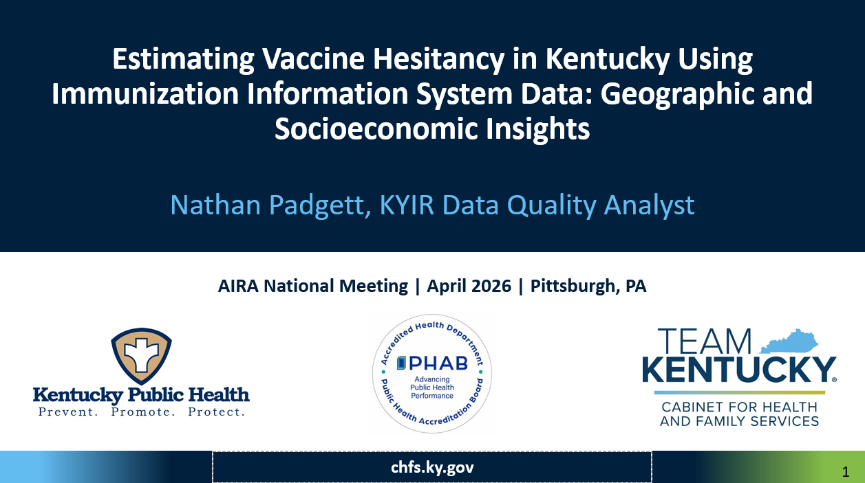 Estimating Vaccine Hesitancy in Kentucky Using IIS Data