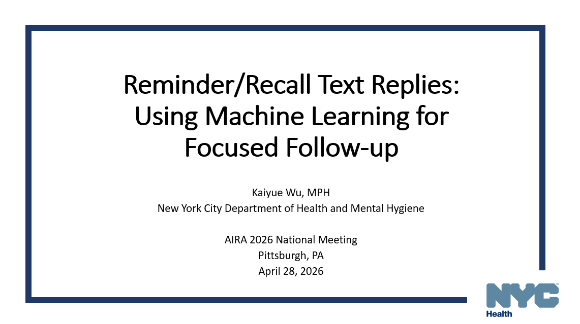 Reminder/Recall Text Replies: Using Machine Learning for Focused Follow-up