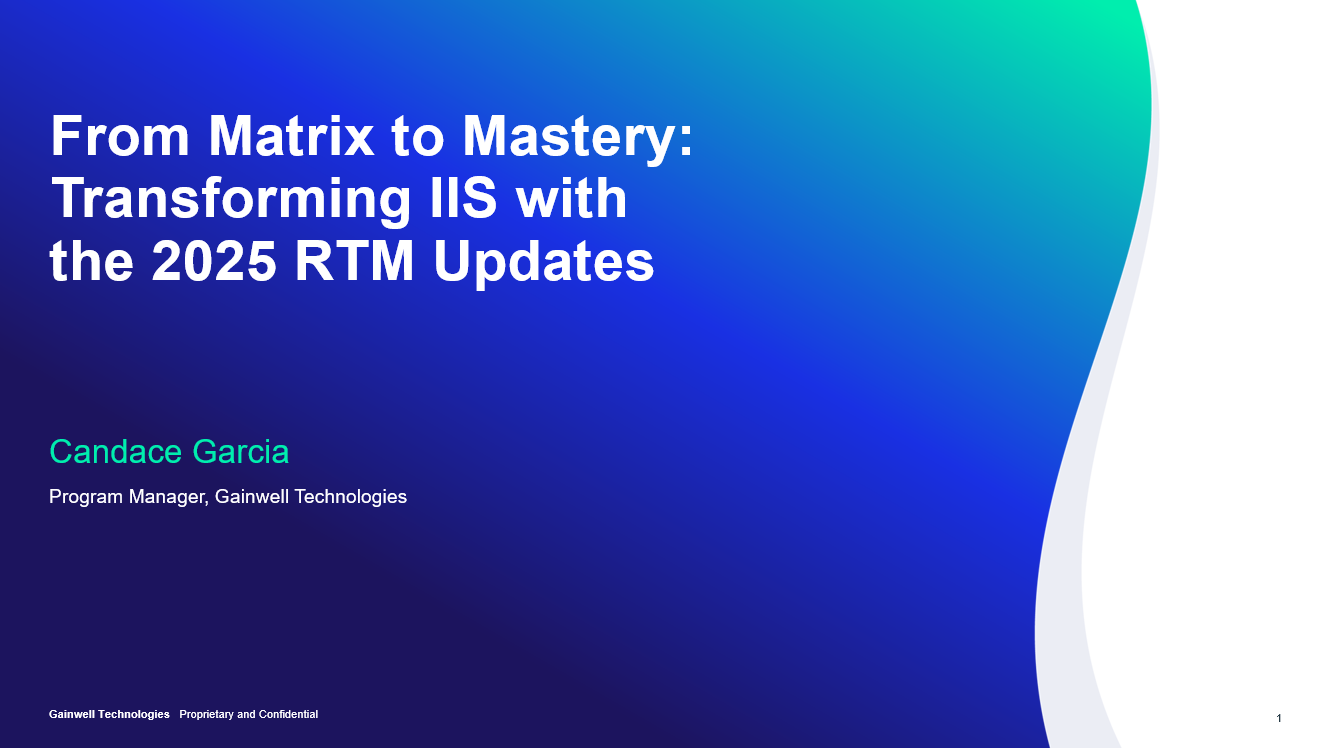 From Matrix to Mastery: Transforming IIS with the 2025 RTM Updates
