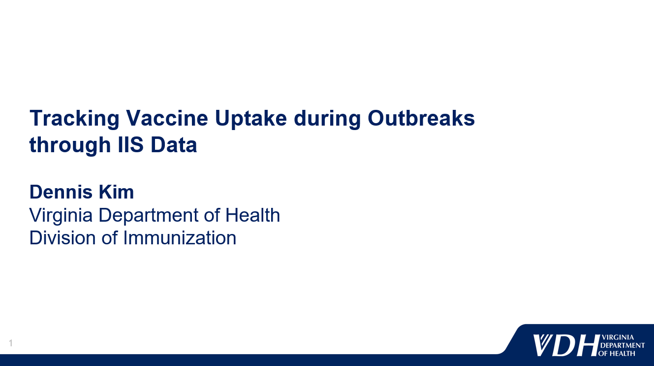 Tracking Vaccine Uptake During Outbreaks Through IIS Data