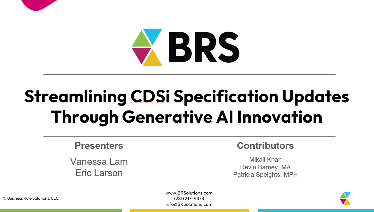 Streamlining CDSi Specification Updates Through Generative AI Innovation