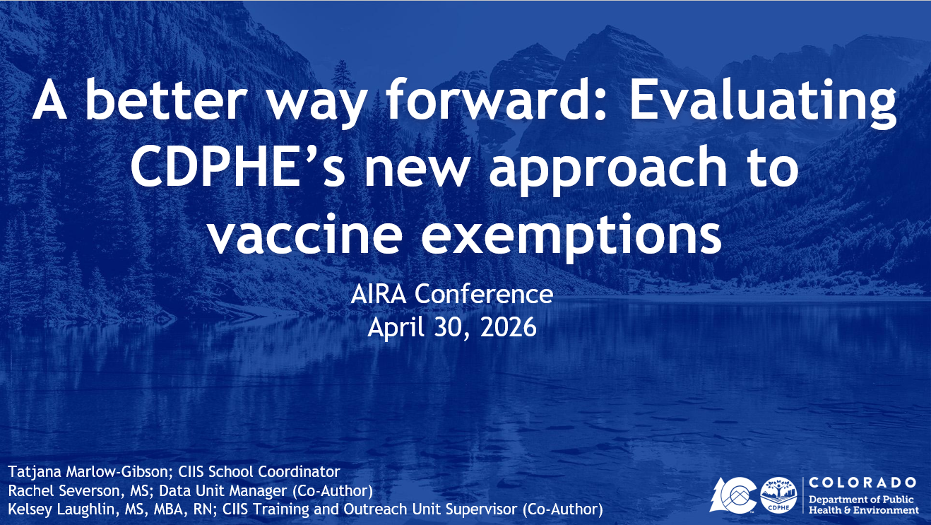 A Better Way Forward: Evaluating CDPHE’s New Approach to Exemptions