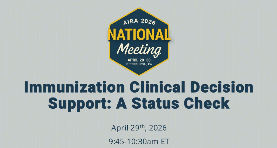 Immunization Clinical Decision Support: A Status Check