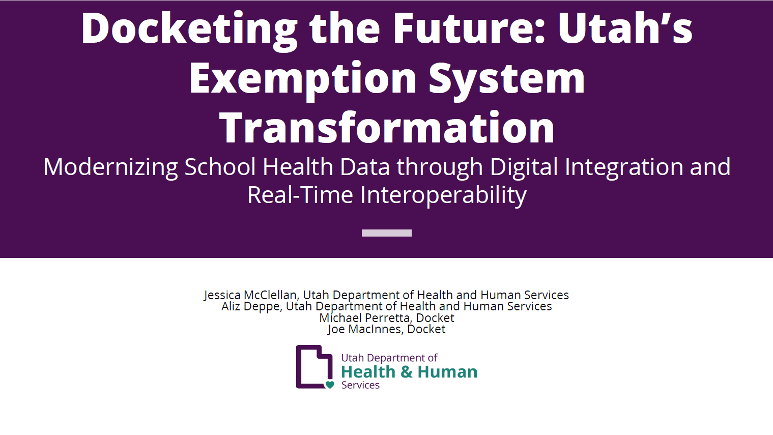 Docketing the Future Utah s Exemption System Transformation'