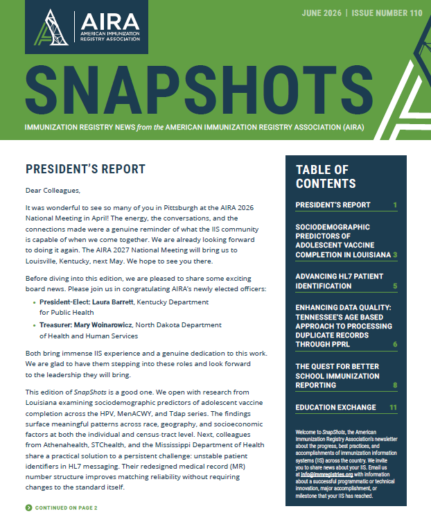 SnapShots: June 2026