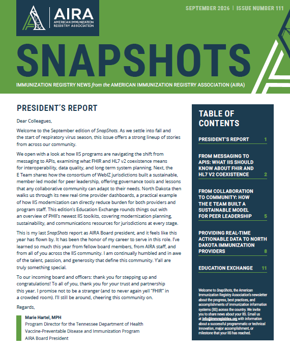 SnapShots: September 2026